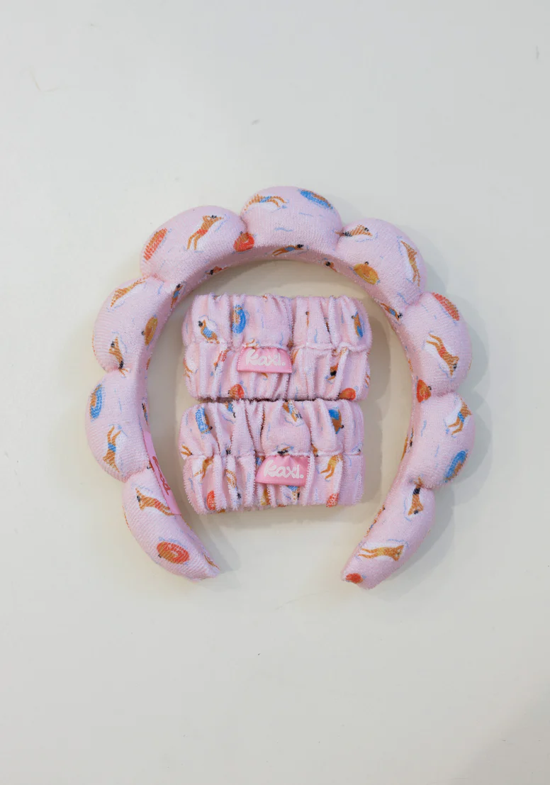 GRWM Headband & Wristband Set