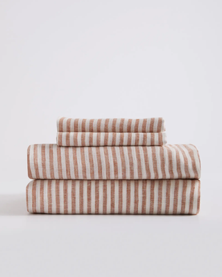 Terracotta/White Stripe