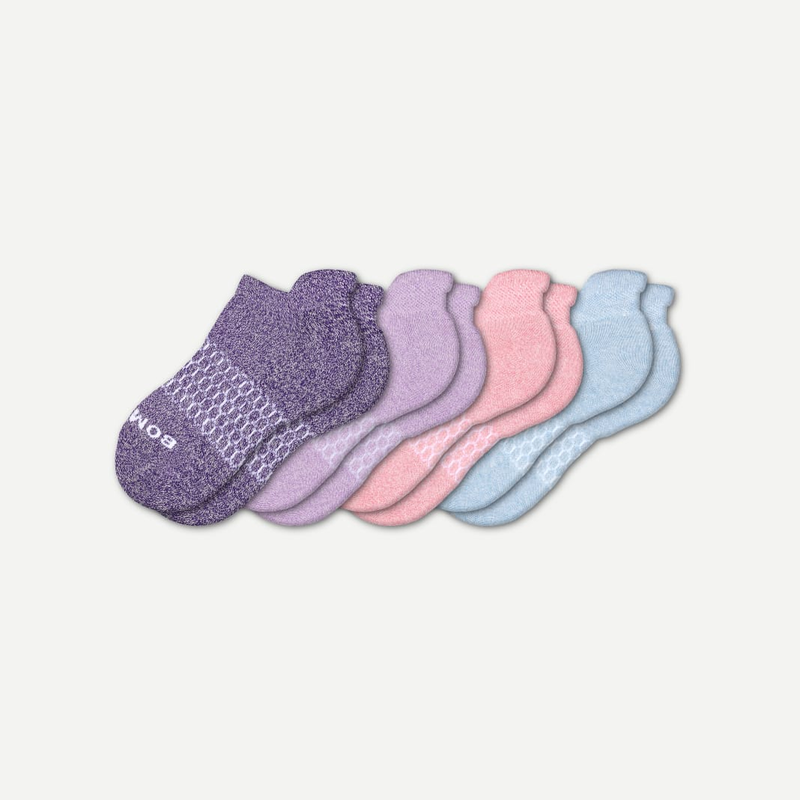 Youth Marl Ankle Sock 4-Pack