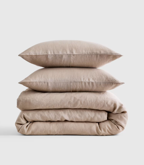 European Linen Duvet Cover Set, Queen