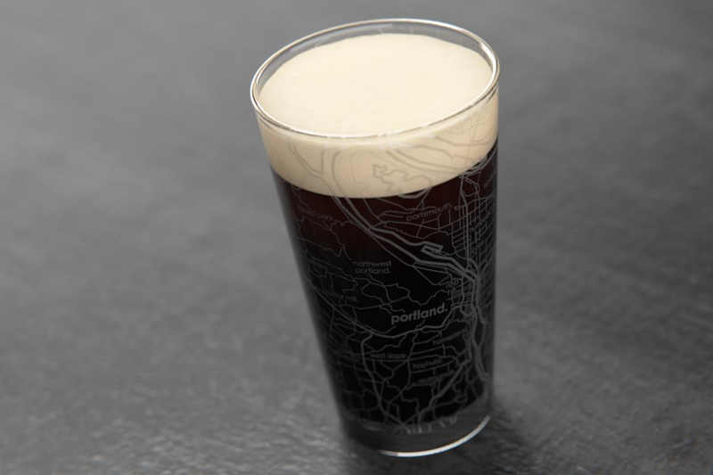 Home Town Map Pint Glass, 2 Pack