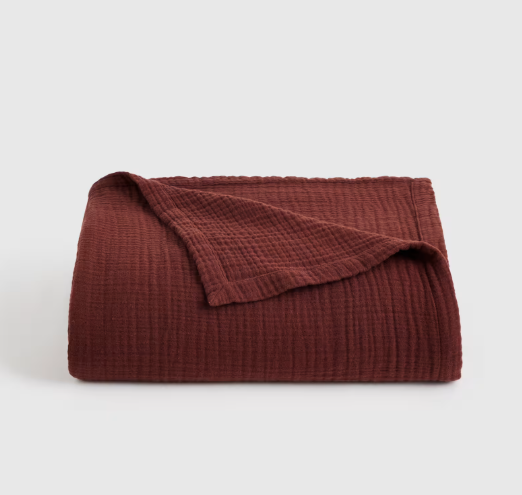 Organic Airy Gauze Bed Blanket, Queen