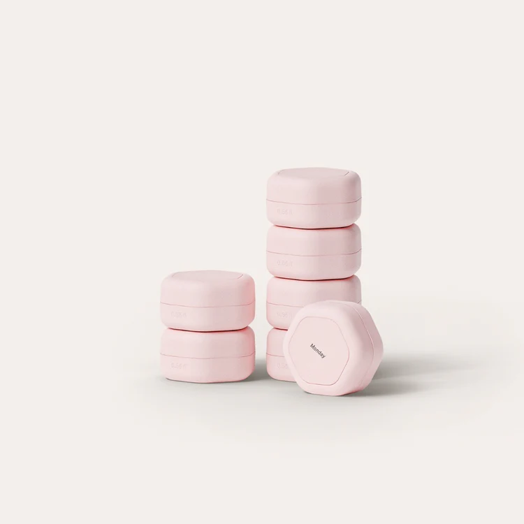 Days of the Week Pillcase Magnetic Travel Capsule Set