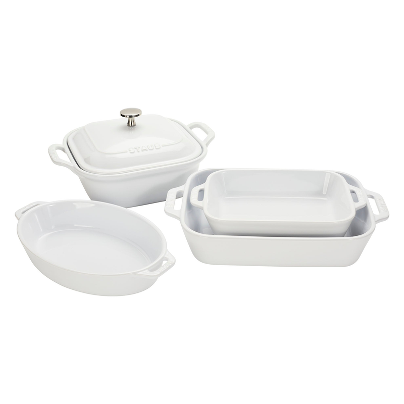 Ceramic Stoneware 5-Piece Mixed Baking Dish Set