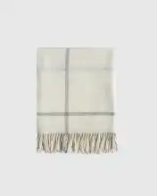 Ivory/Grey Plaid