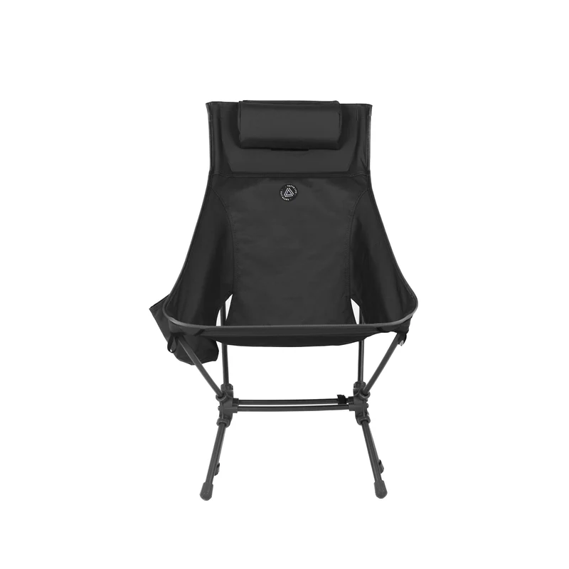 High Back Ultralight Folding Camping Chair with Storage Pouches