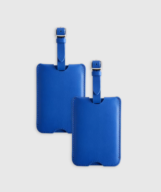 Nappa Leather Luggage Tag, 2 Pack