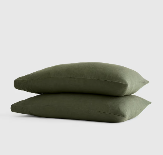 European Linen Pillowcase Set, Queen/Standard