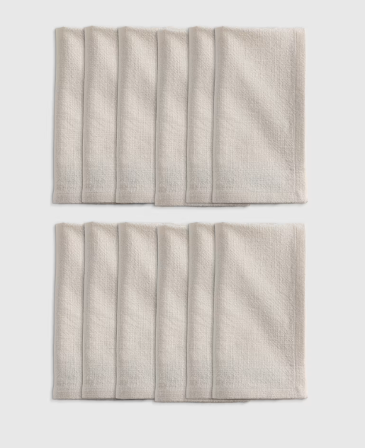 Organic Cotton Napkins, Set of 12