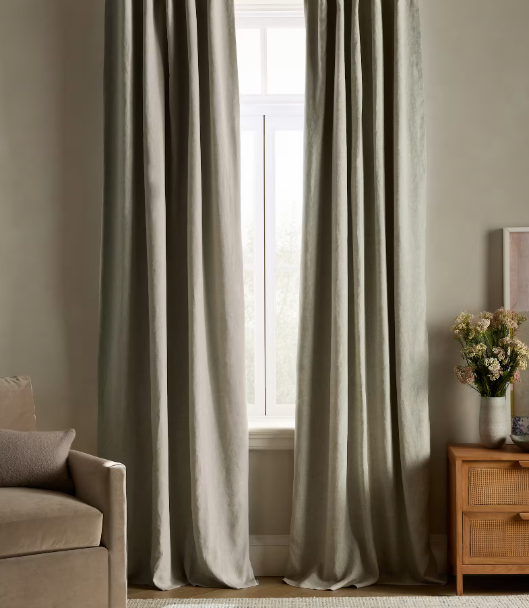 European Linen Room Darkening Curtain