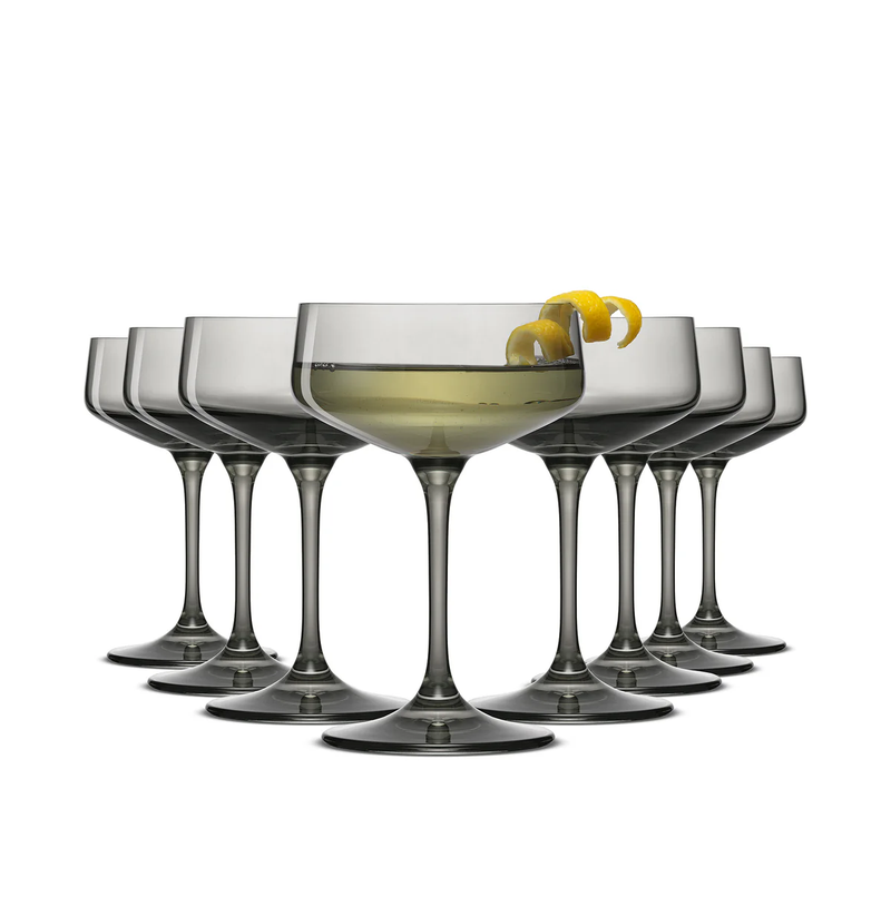 Sidney Coupe Glasses, Set of 8