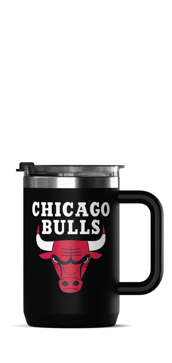 NBA 18oz Insulated Coffee Mug with Handle & Flip Lid