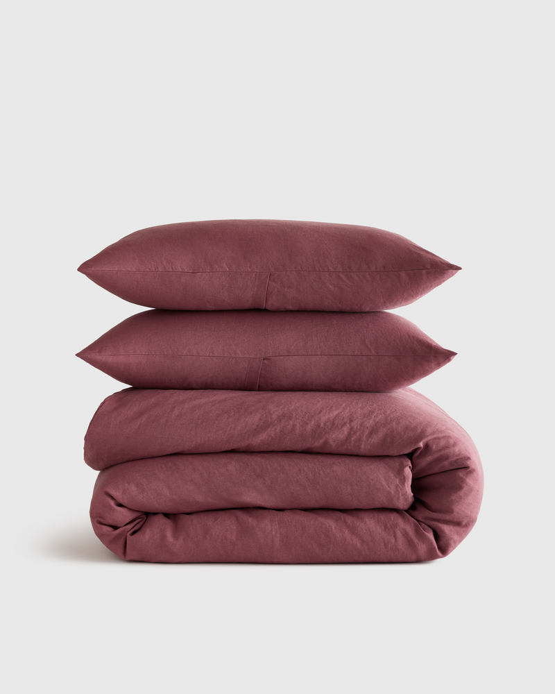 European Linen Duvet Cover Set, King