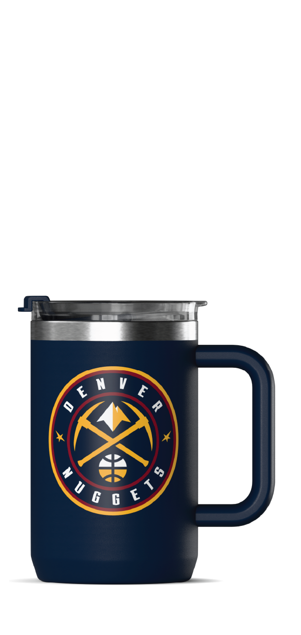 NBA 18oz Insulated Coffee Mug with Handle & Flip Lid