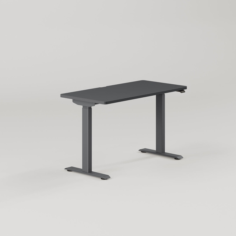 Duo Large Standing Desk | Charcoal