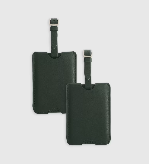 Nappa Leather Luggage Tag, 2 Pack