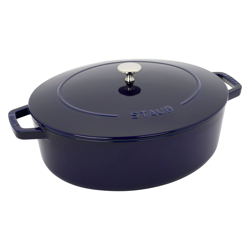 Cast Iron 6.25QT Shallow Oval Dutch Oven