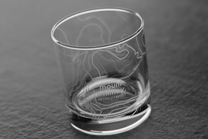 Topography Maps Rocks Glass