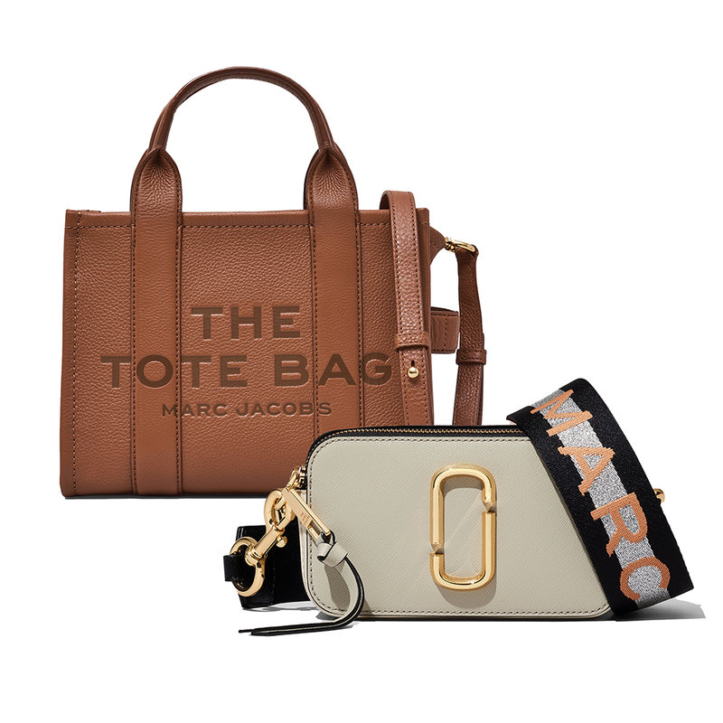 The Small Leather Tote & The Snapshot Duet