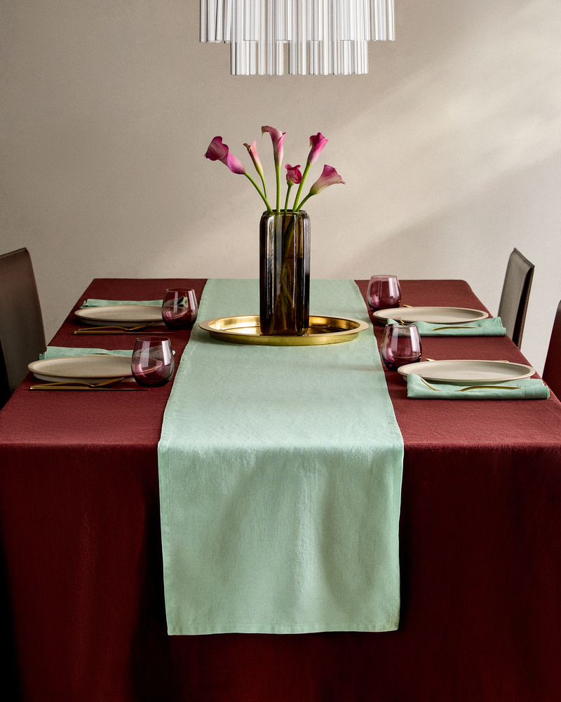 European Linen Table Runner