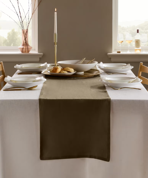 European Linen Table Runner