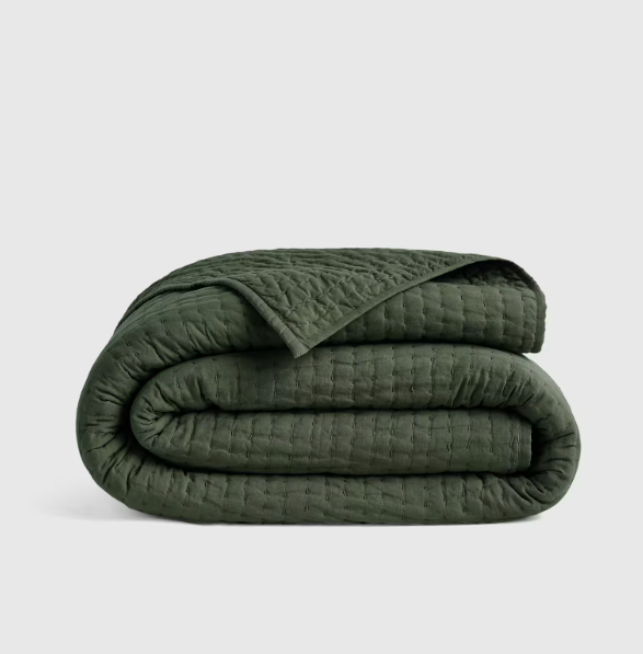 European Linen Cotton Stitch Quilt, King