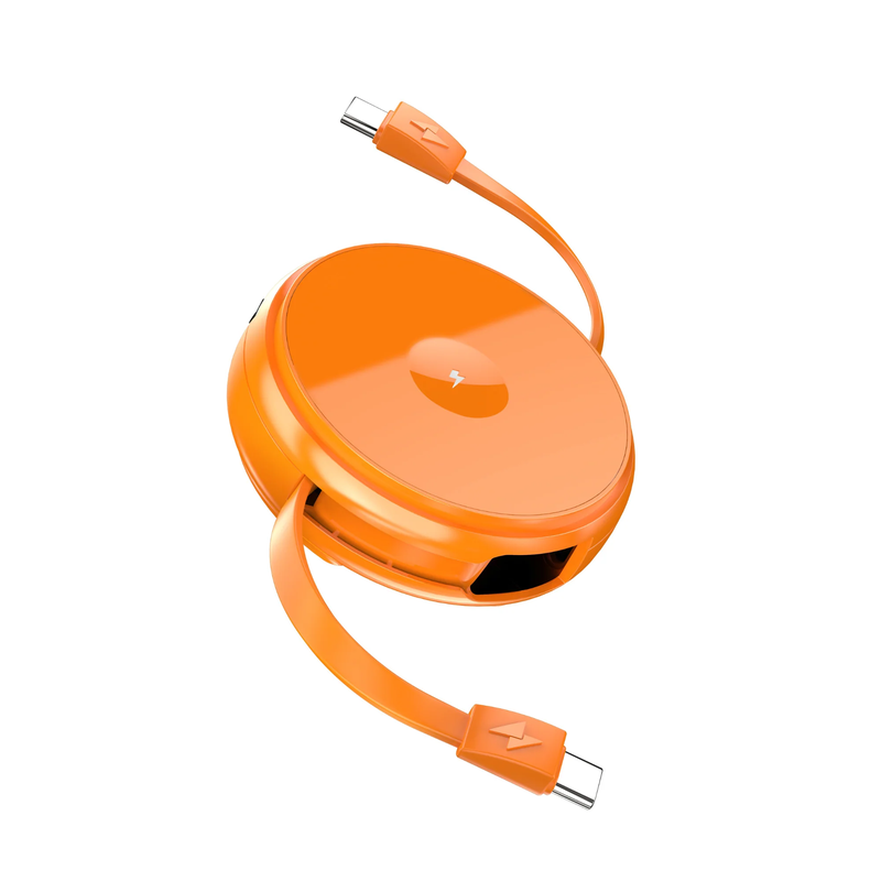 2-in-1 Retractable Cable with Wireless Charger