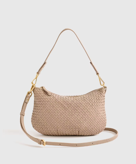 Small Italian Handwoven Leather Mini Shoulder Bag