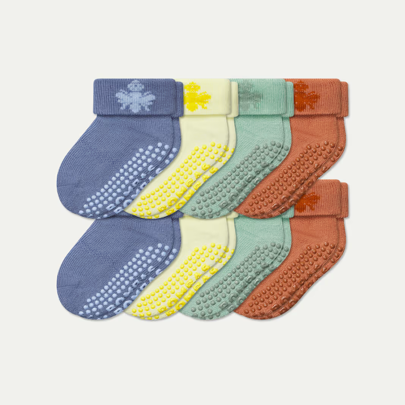 Baby Gripper Socks 8-Pack (6-12 Months)