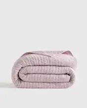 European Linen Cotton Stitch Quilt, Queen