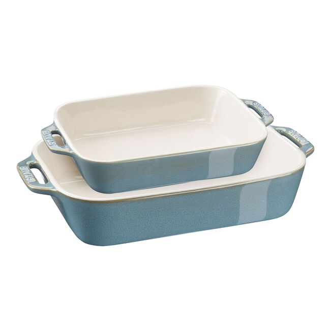 Ceramic 2-Piece Rectangular Baking Dish Set