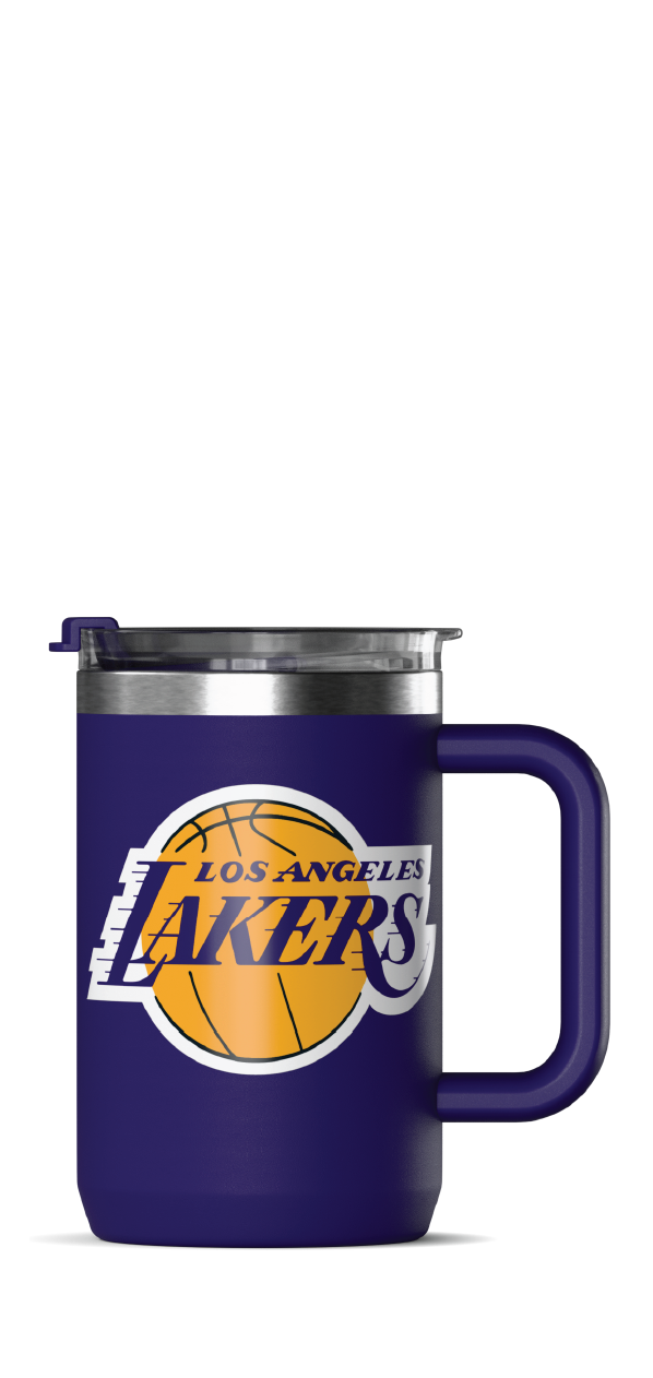 NBA 18oz Insulated Coffee Mug with Handle & Flip Lid