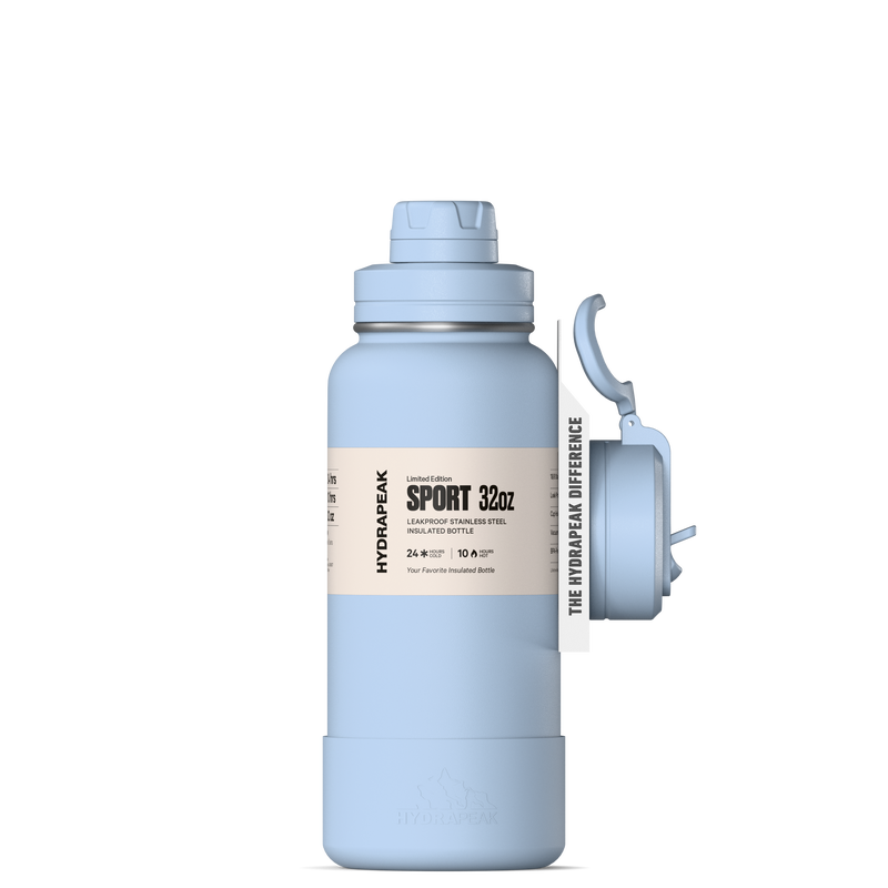 Hydrapeak 32oz Sport Insulated Water Bottle with Straw & Chug Lid