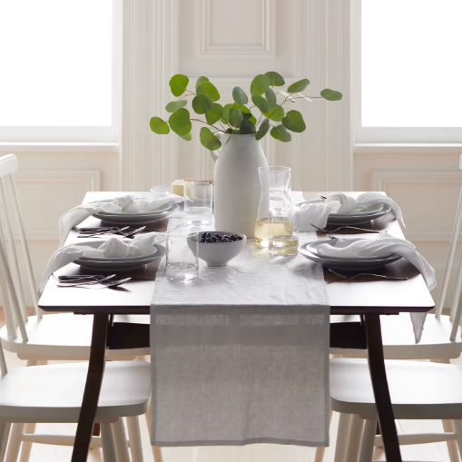 European Linen Table Runner