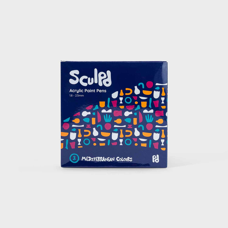 Metallic Acrylic Paint Pen 8-Pack | Mediterranean