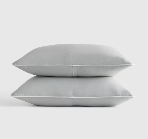 European Linen Piped Sham Set, Standard