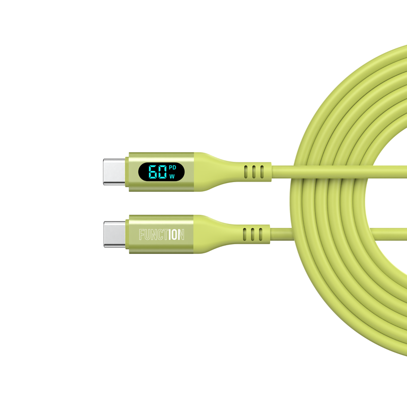 60W Smart Cable USB-C To USB-C With Digital Display 1.5M