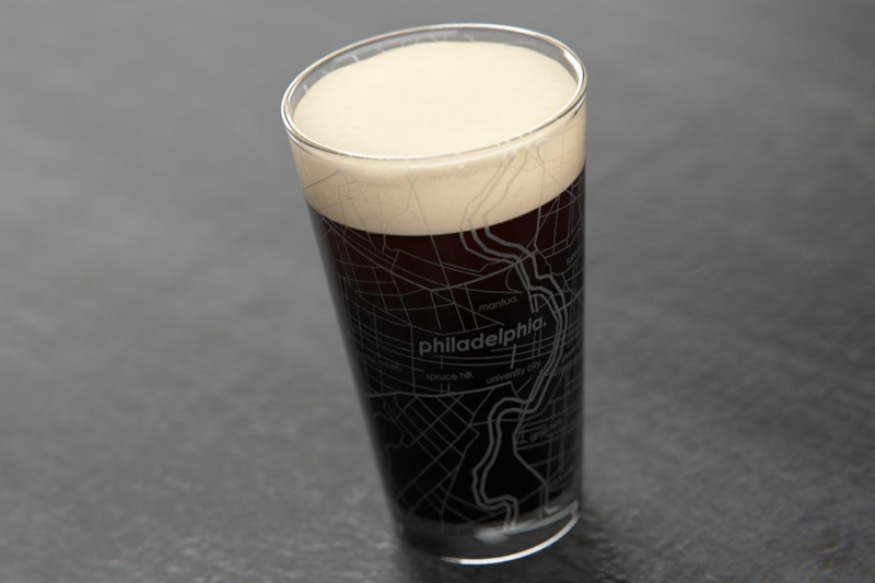 Home Town Map Pint Glass, 2 Pack