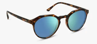 Brown Tortoise Frame - Blue Lens