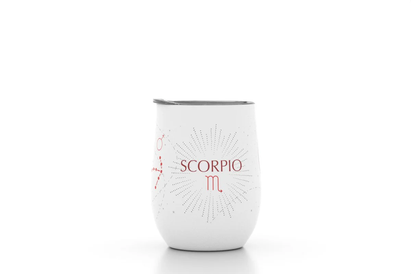 12oz Zodiac Insulated Wine Tumbler