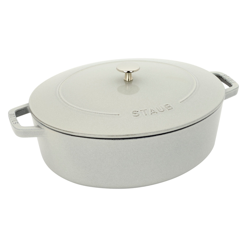 Cast Iron 6.25QT Shallow Oval Dutch Oven
