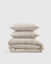 European Linen Duvet Cover Set, Queen