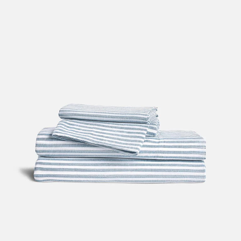 Washed European Linen Core Sheet Set, King