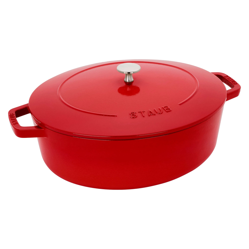 Cast Iron 6.25QT Shallow Oval Dutch Oven