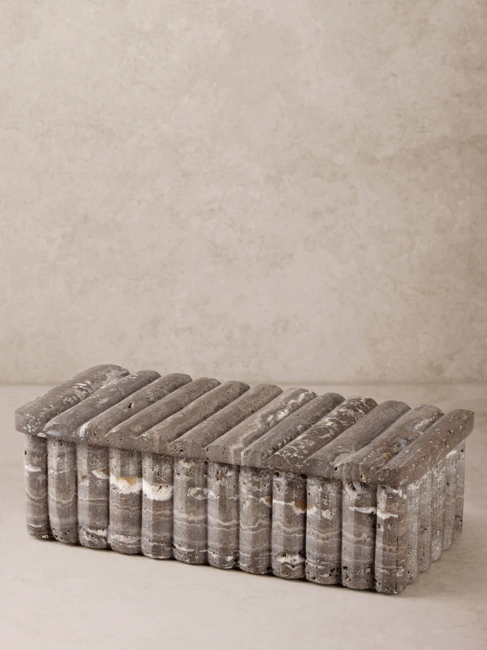 Cuba Ribbed Onyx Box