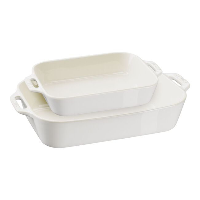 Ceramic 2-Piece Rectangular Baking Dish Set