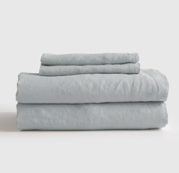 European Linen Sheet Set, King | Mist