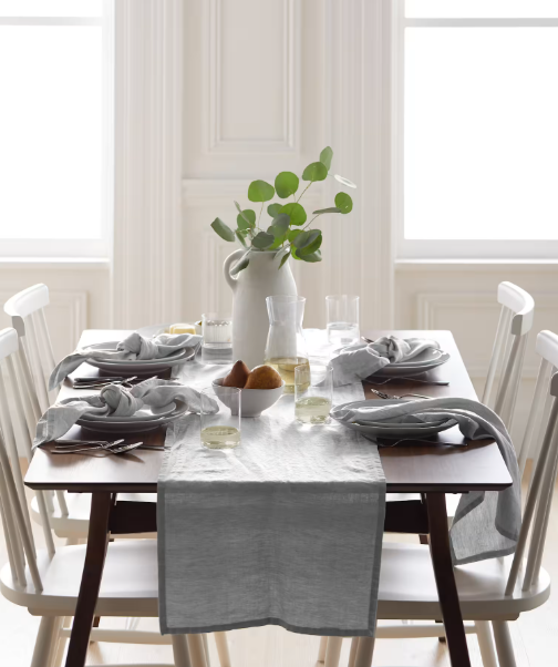 European Linen Table Runner