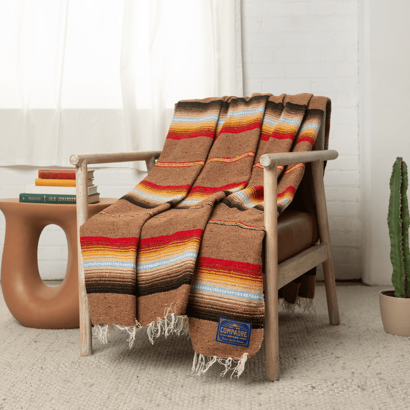 Structured Sarape Woven Mexican Blanket