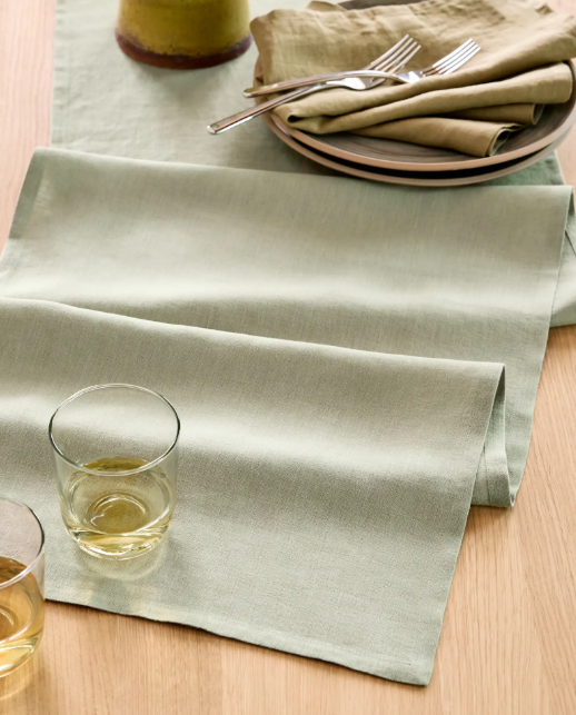 European Linen Table Runner